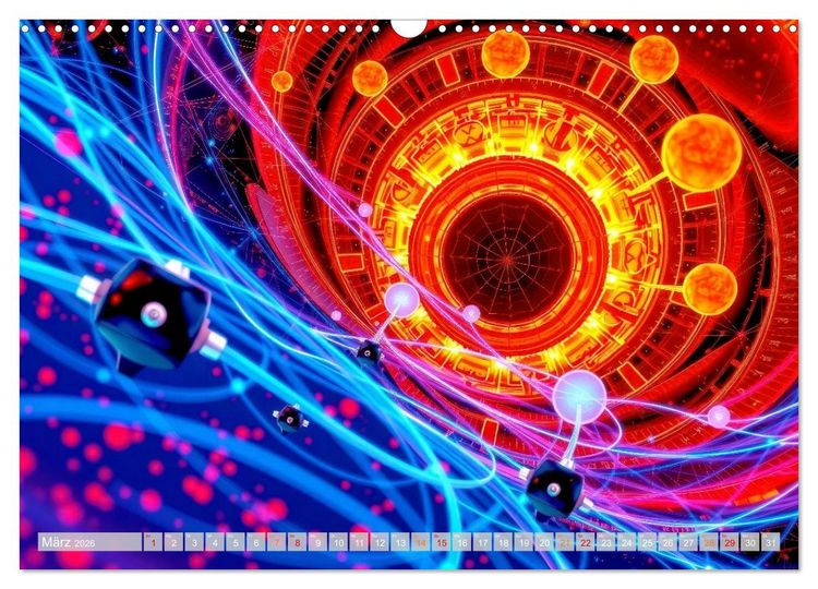 Produktbild: Quantenmechanik von Bits zu Qubits (Wandkalender 2026 DIN A3 quer), CALVENDO Monatskalender