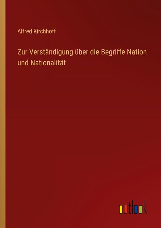 Produktbild: Zur Verst&auml;ndigung &uuml;ber die Begriffe Nation und Nationalit&auml;t