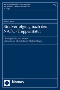 Produktbild: Strafverfolgung nach dem NATO-Truppenstatut