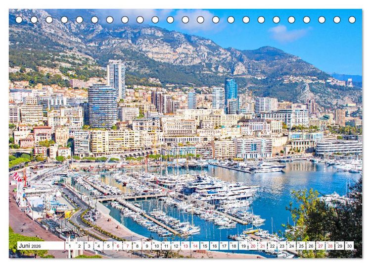 Produktbild: Monaco - Reiseziel am Mittelmeer (Tischkalender 2026 DIN A5 quer), CALVENDO Monatskalender