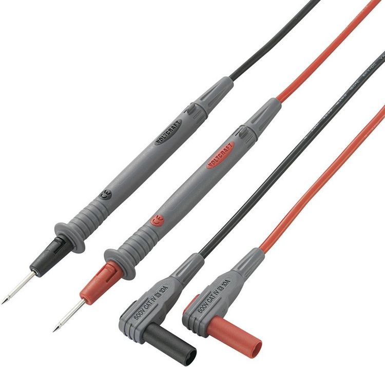 Produktbild: VOLTCRAFT Sicherheits-Messleitungs-Set 1.20m Schwarz, Rot MS-4N