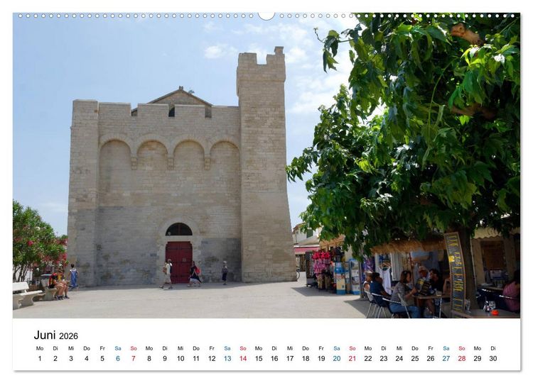 Produktbild: Frankreichs sch&ouml;nste D&ouml;rfer - Saintes Maries de la Mer (Wandkalender 2026 DIN A2 quer), CALVENDO Monatskalender