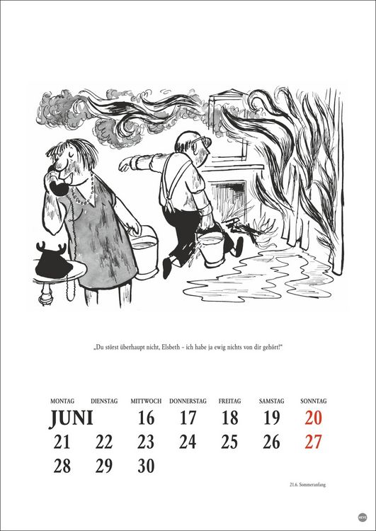 Produktbild: Loriot Heile Welt Halbmonatskalender 2027
