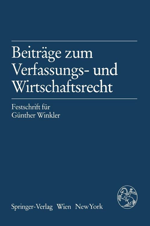 Produktbild: Beitr&auml;ge zum Verfassungs- und Wirtschaftsrecht
