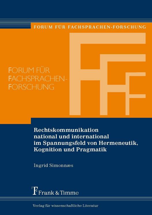 Produktbild: Rechtskommunikation national und international im Spannungsfeld von Hermeneutik, Kognition und Pragmatik