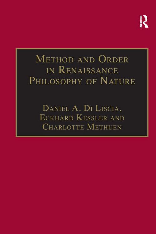 Produktbild: Method and Order in Renaissance Philosophy of Nature