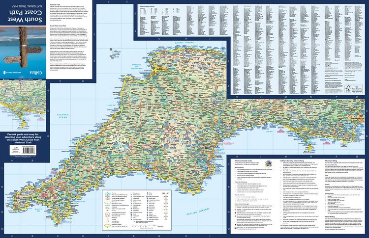 Produktbild: South West Coast Path National Trail Map