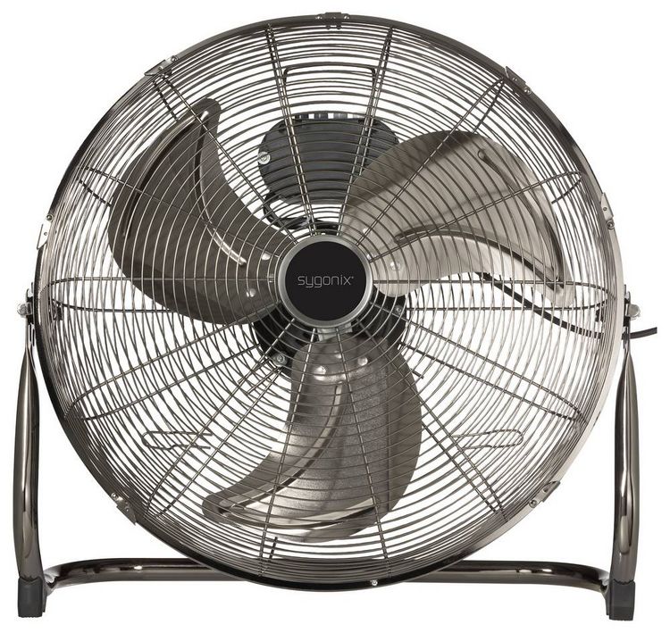 Produktbild: Sygonix Bodenventilator 120W (&Oslash; x H) 540mm x 540mm Schwarz