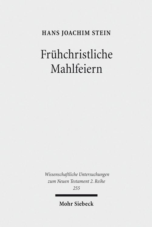 Produktbild: Fr&uuml;hchristliche Mahlfeiern