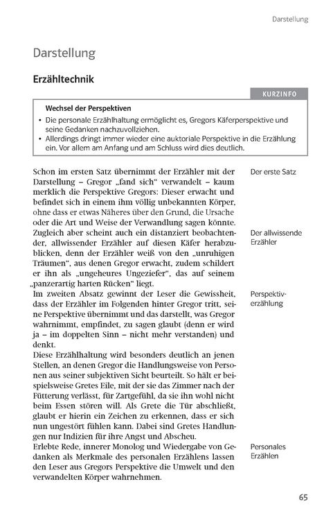 Produktbild: Lekt&uuml;rehilfen Franz Kafka, 'Die Verwandlung'. Interpretationshilfe f&uuml;r Oberstufe und Abitur