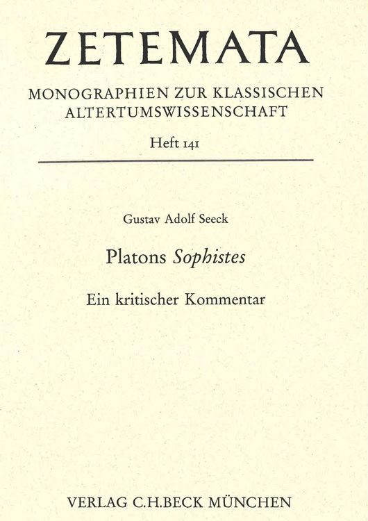 Produktbild: Platons Sophistes