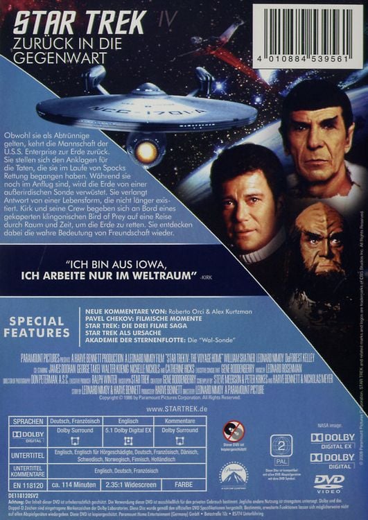 Produktbild: Star Trek 4 - Zur&uuml;ck in die Gegenwart
