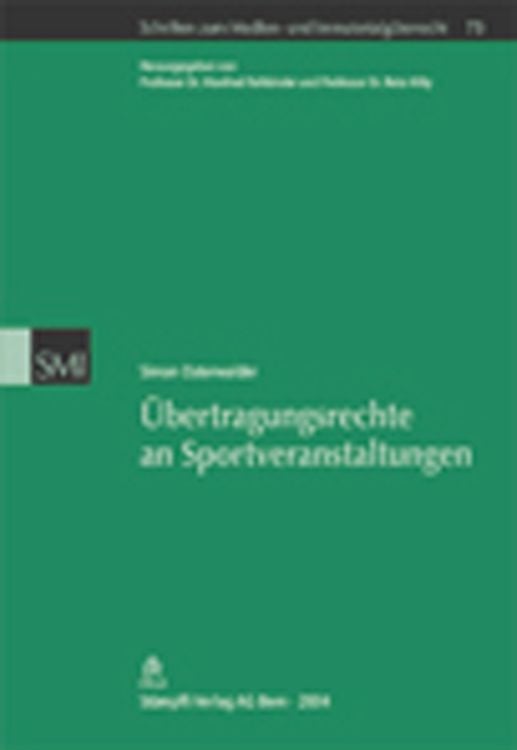 Bild vom Artikel Übertragungsrechte an Sportveranstaltungen vom Autor Simon Osterwalder