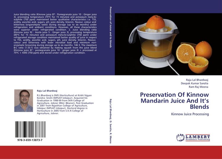 Produktbild: Preservation Of Kinnow Mandarin Juice And It's Blends