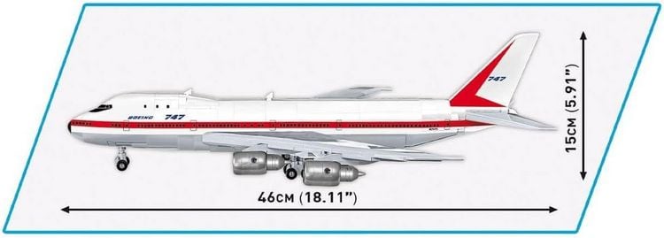 Produktbild: COBI 26609 - Boeing 747 First Flight 1969, Bausatz, 1051 Klemmbausteine