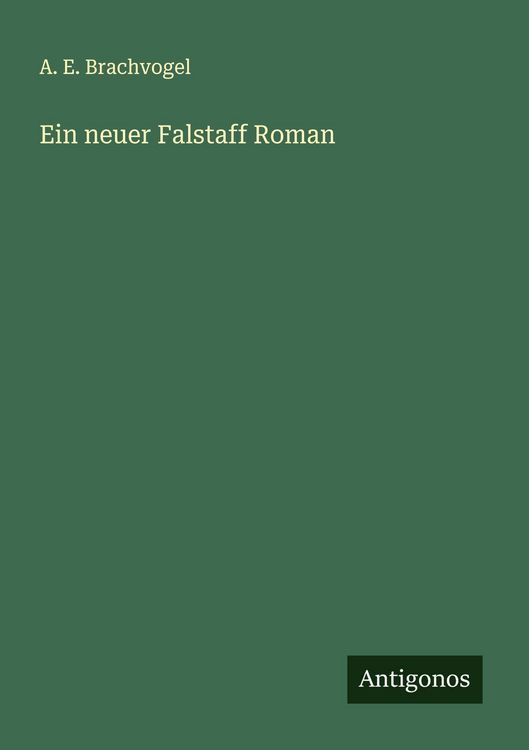 Produktbild: Ein neuer Falstaff Roman