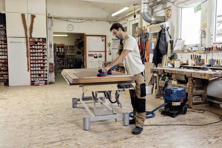 Produktbild: Akku-Exzenterschleifer GEX 18V-150 0601372903 Spannung 18 V Exzentrizit&auml;t 1,5 mm Schleifteller-&Oslash; 150 mm Gewicht 1,4 (ohn