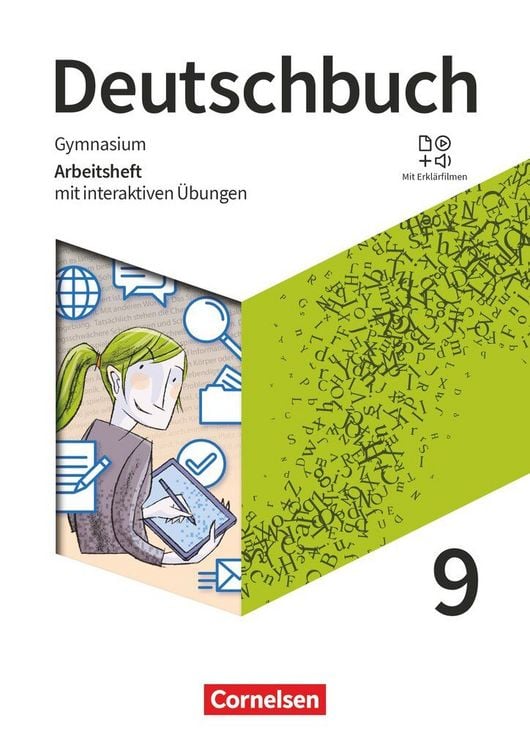 Produktbild: Deutschbuch Gymnasium - 2022 - 9. Klasse - Arbeitsheft mit interaktiven &Uuml;bungen auf scook.de