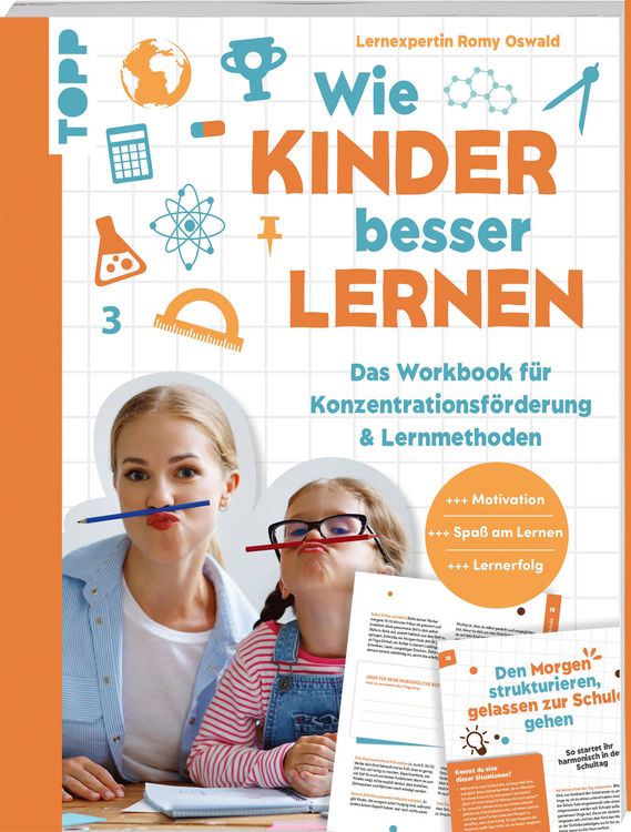 Produktbild: Wie Kinder besser lernen. Das Workbook f&uuml;r Konzentrationsf&ouml;rderung & Lernmethoden.