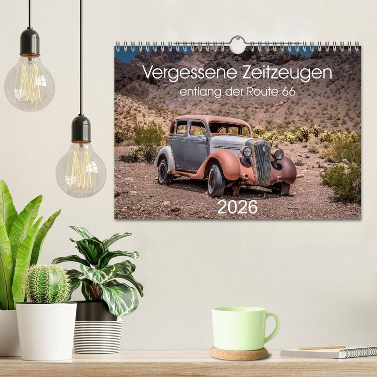 Produktbild: Vergessene Zeitzeugen entlang der Route 66 (Wandkalender 2026 DIN A4 quer), CALVENDO Monatskalender