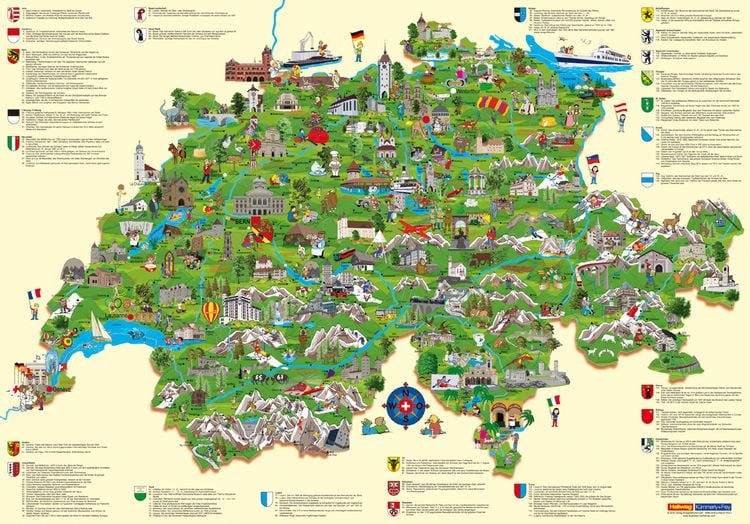 Produktbild: K&uuml;mmerly+Frey Kinderposter Schweiz