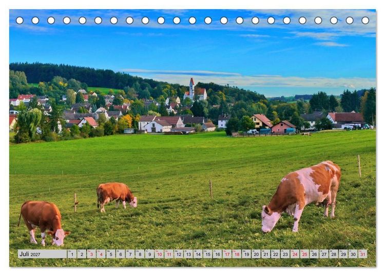 Produktbild: Die Stauden, eine Landschaft aus dem Bilderbuch (Tischkalender 2027 DIN A5 quer), CALVENDO Monatskalender