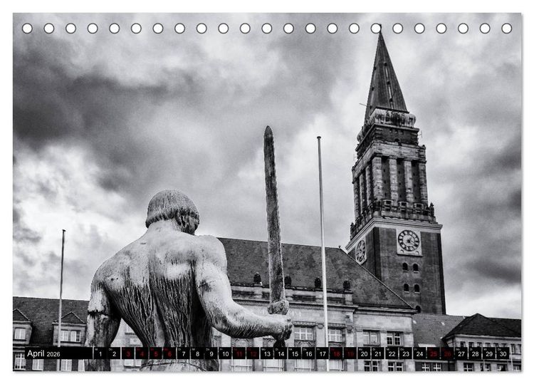 Produktbild: Ein Blick auf Kiel (Tischkalender 2026 DIN A5 quer), CALVENDO Monatskalender