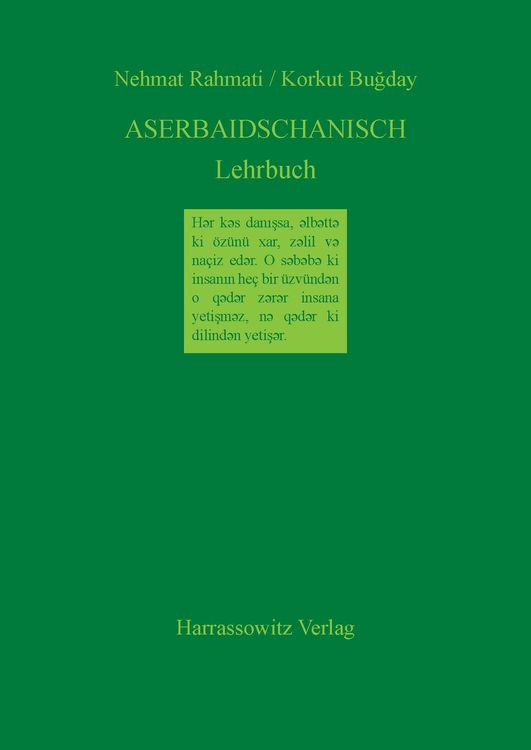 Produktbild: Aserbaidschanisch Lehrbuch