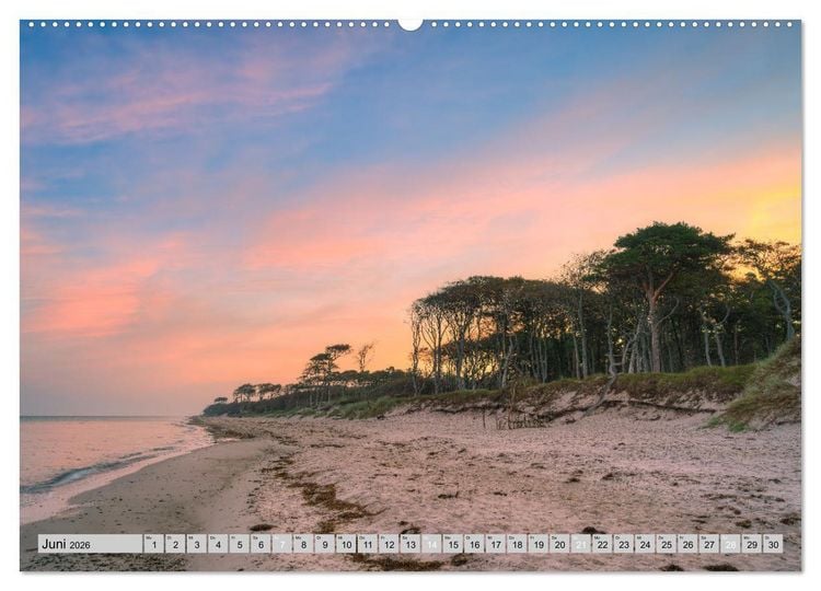 Produktbild: Wundersch&ouml;ne Ostsee - Traumhafte Stimmungen entlang der K&uuml;ste (Wandkalender 2026 DIN A2 quer), CALVENDO Monatskalender