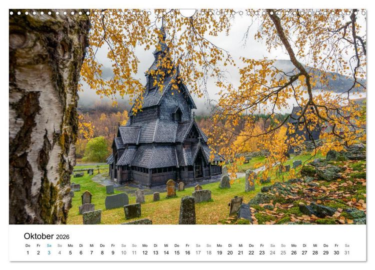 Produktbild: NORWEGEN - EINE ATEMBERAUBENDE SCH&Ouml;NHEIT (Wandkalender 2026 DIN A3 quer), CALVENDO Monatskalender