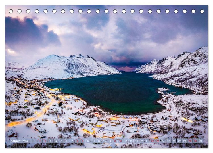 Produktbild: Troms&oslash; in der Polarnacht (Tischkalender 2026 DIN A5 quer), CALVENDO Monatskalender