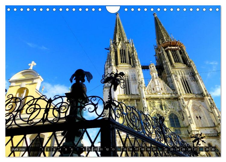 Produktbild: REGENSBURG - Impressionen (Wandkalender 2026 DIN A4 quer), CALVENDO Monatskalender