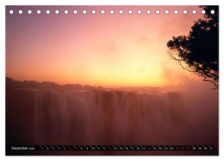 Produktbild: Victoria Wasserf&auml;lle (Tischkalender 2026 DIN A5 quer), CALVENDO Monatskalender