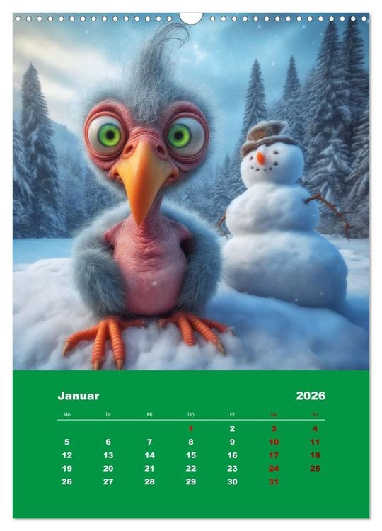 Produktbild: Waldo und Stefler (Wandkalender 2026 DIN A3 hoch), CALVENDO Monatskalender