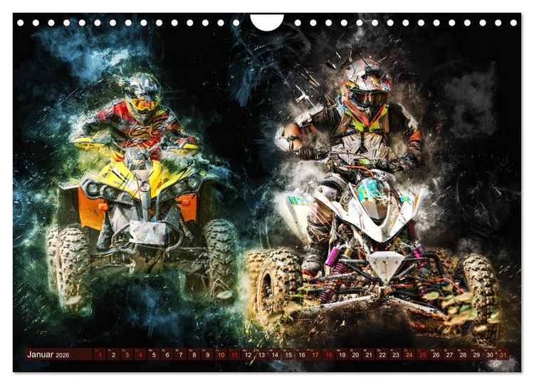Produktbild: Quad grenzenlos (Wandkalender 2026 DIN A4 quer), CALVENDO Monatskalender