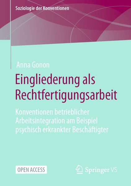 Produktbild: Eingliederung als Rechtfertigungsarbeit
