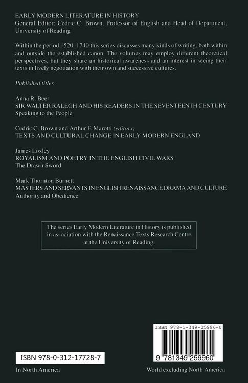 Produktbild: Texts and Cultural Change in Early Modern England