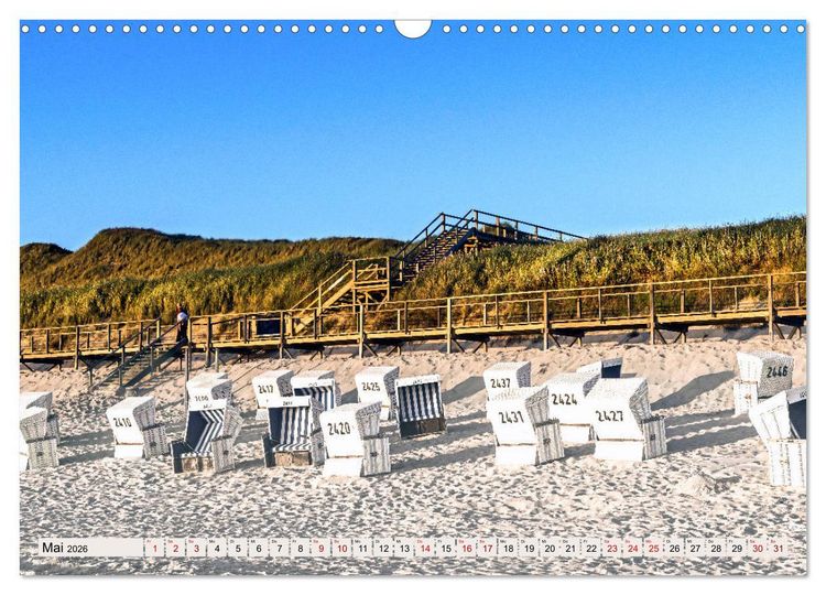 Produktbild: SYLT D&uuml;nenwege (Wandkalender 2026 DIN A3 quer), CALVENDO Monatskalender
