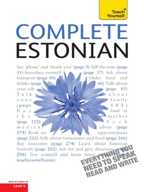 Produktbild: Complete Estonian Beginner to Intermediate Book and Audio Course