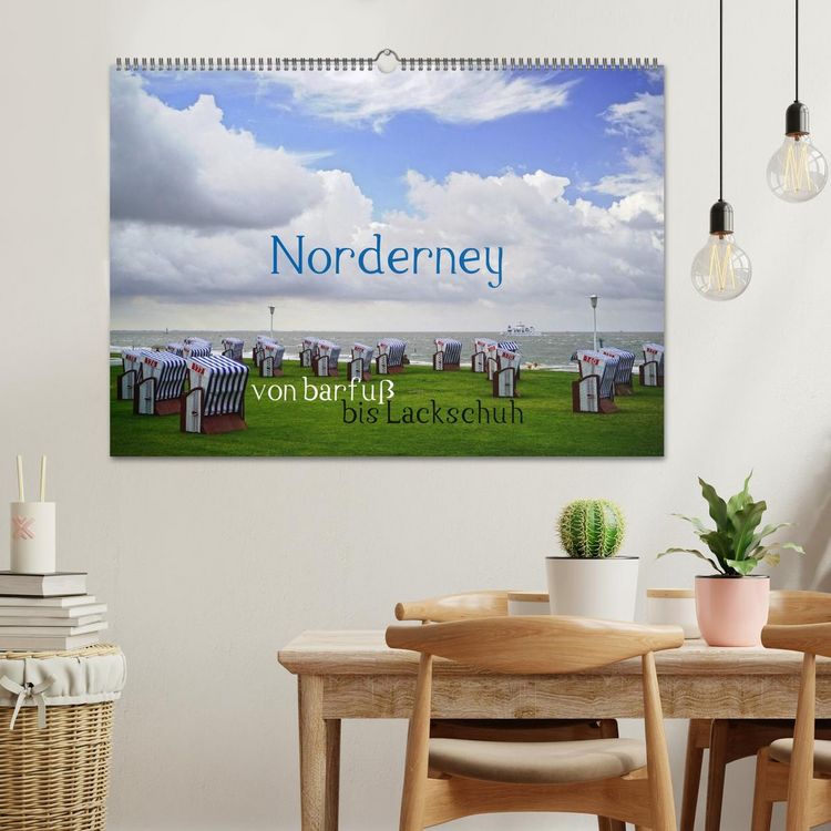 Produktbild: Norderney - von barfu&szlig; bis Lackschuh (Wandkalender 2026 DIN A2 quer), CALVENDO Monatskalender
