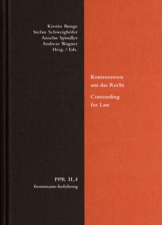 Produktbild: Kontroversen um das Recht. Contending for Law