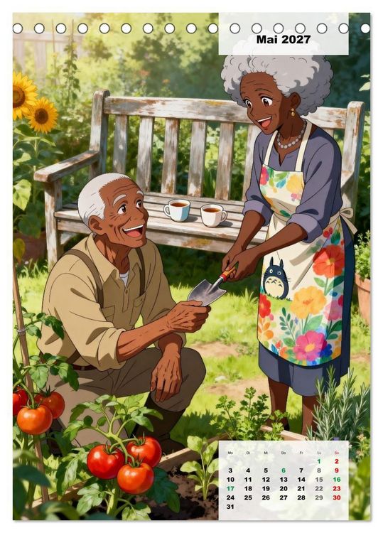 Produktbild: Herzen im Einklang &ndash; SILVER LOVE EDITION (Tischkalender 2027 DIN A5 hoch), CALVENDO Monatskalender