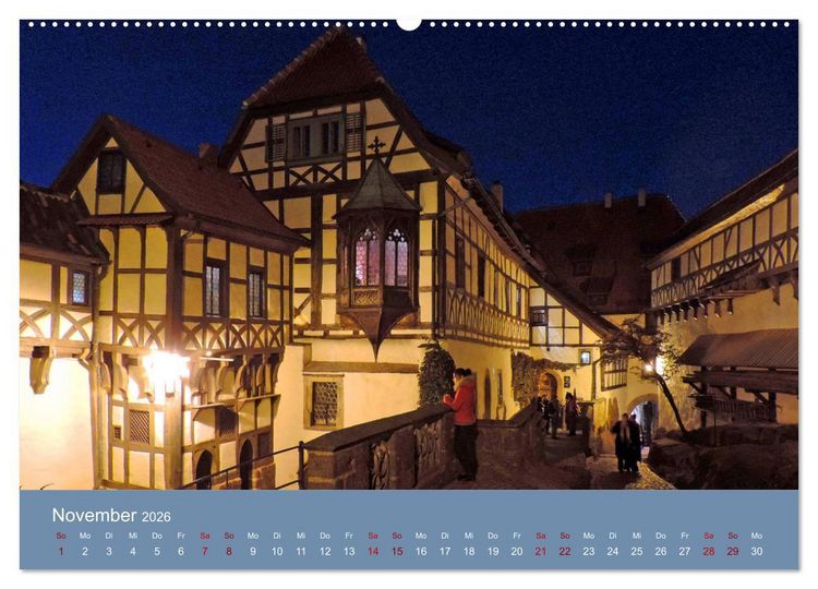 Produktbild: Die Wartburg - Weltkulturerbe im Herzen Deutschlands (Wandkalender 2026 DIN A2 quer), CALVENDO Monatskalender