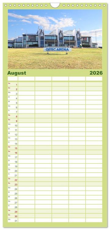 Produktbild: Familienplaner 2026 - Magdeburger Ansichten mit 5 Spalten (Wandkalender, 21 x 45 cm) CALVENDO