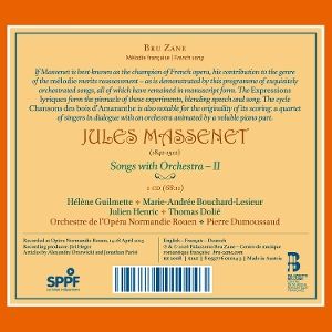 Produktbild: Massenet: Orchesterlieder Vol. 2
