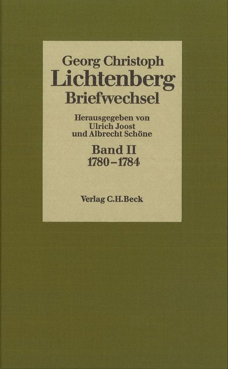 Produktbild: Lichtenberg Briefwechsel Bd. 2: 1780-1784