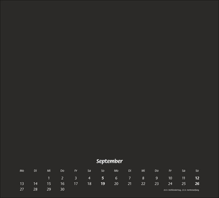 Produktbild: times&more Bastelkalender schwarz 2027