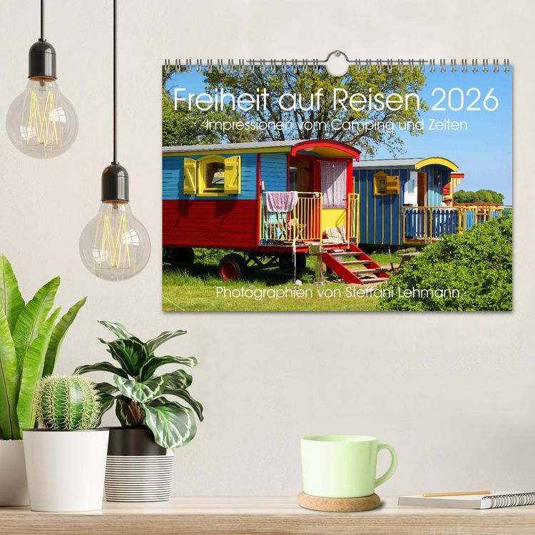 Produktbild: Freiheit auf Reisen 2026. Impressionen vom Camping und Zelten (Wandkalender 2026 DIN A4 quer), CALVENDO Monatskalender