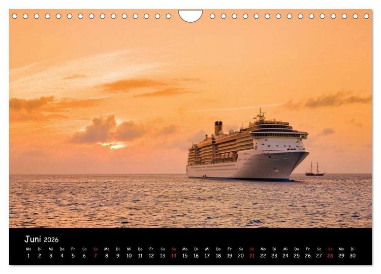 Produktbild: Kreuzfahrt erleben (Wandkalender 2026 DIN A4 quer), CALVENDO Monatskalender