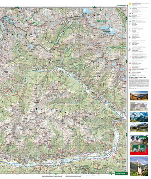 Produktbild: freytag & berndt Wanderkarte WK 225 M&ouml;lltal, Kreuzeckgruppe - Drautal 1:50.000